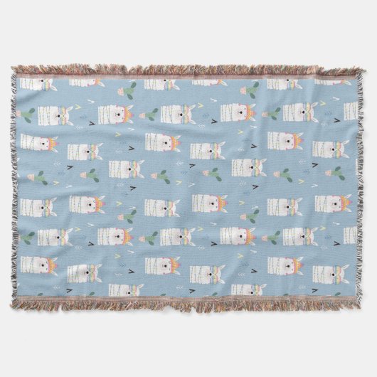 Couverture Motif de lama de lunettes de soleil d'arc-en-ciel (Devant)