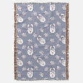 Couverture Motif de lamas et de fleurs (devant Vertical)