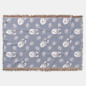 Couverture Motif de lamas et de fleurs (Devant)