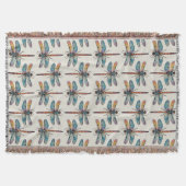 Couverture Motif de libellule coloré (Devant)