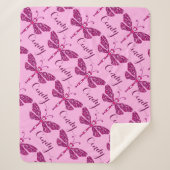 Couverture motif de libellule de nom rose personna (Devant)
