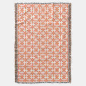 Couverture Motif de liens géométriques orange (devant Vertical)