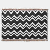 Couverture Motif de ligne double couleur Zig Zag (Devant)