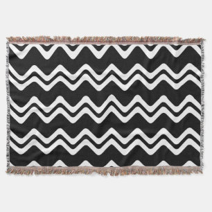 Couverture Motif de ligne double couleur Zig Zag