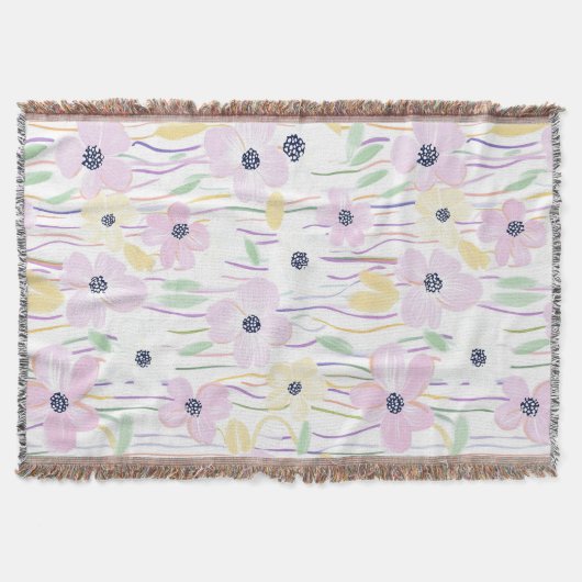 Couverture Motif de ligne florale abstrait moderne (6) (Devant)