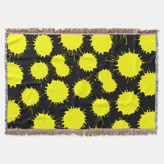 Couverture Motif de lot - Jaune sur Noir (Devant)