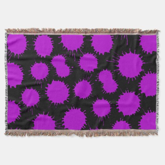 Couverture Motif de lot - Violet sur noir (Devant)
