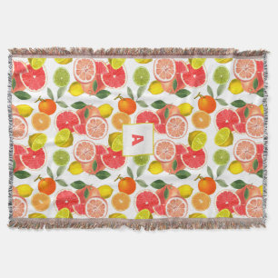 Couverture Motif de marguerite blanche florale au citron mono
