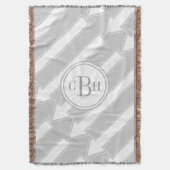 Couverture Motif de monogramme gris flèche abstraite moderne (devant Vertical)