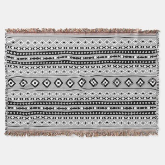 Couverture Motif de motifs mixtes noir blanc aztèque (Devant)