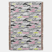 Couverture Motif de moustache, rétro style (devant Vertical)