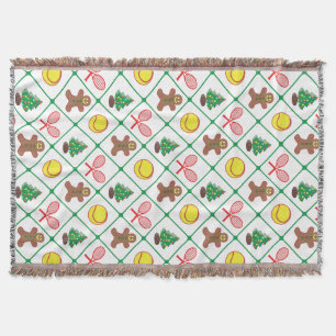 Couverture Motif de Noël de tennis