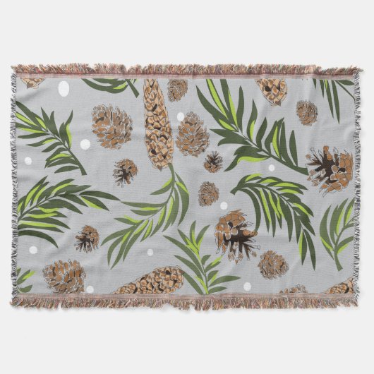 Couverture Motif de Noël, Neige de Pin 10 (Devant)