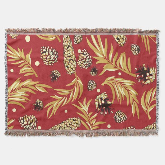 Couverture Motif de Noël, Pine Snow 3 (Devant)