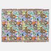 Couverture Motif de paresse d'aquarelle de bande dessinée (Devant)