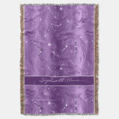 Couverture Motif de Parties scintillant en argent violet de l (devant Vertical)