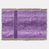 Couverture Motif de Parties scintillant en argent violet de l (Devant)