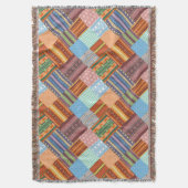 Couverture Motif de patchwork tribal confortable (devant Vertical)