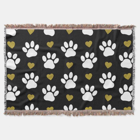 Couverture Motif De Pâtes, Pâtes De Chien, Pâtes Blanches, Co (Devant)