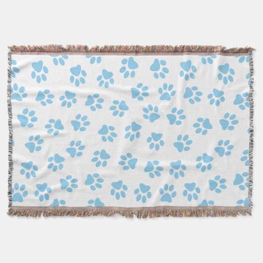 Couverture Motif De Pâtes, Poches De Chien, Bébé Pâtes Bleues (Devant)