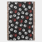 Couverture Motif de pattes, Pattes blanches, Pattes rouges, C (devant Vertical)