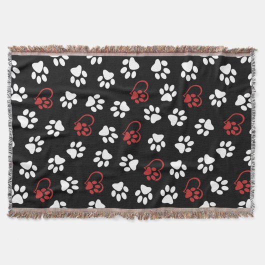 Couverture Motif de pattes, Pattes blanches, Pattes rouges, C (Devant)
