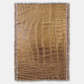 Couverture Motif de peau d'animal de cuir de crocodile de (devant Vertical)