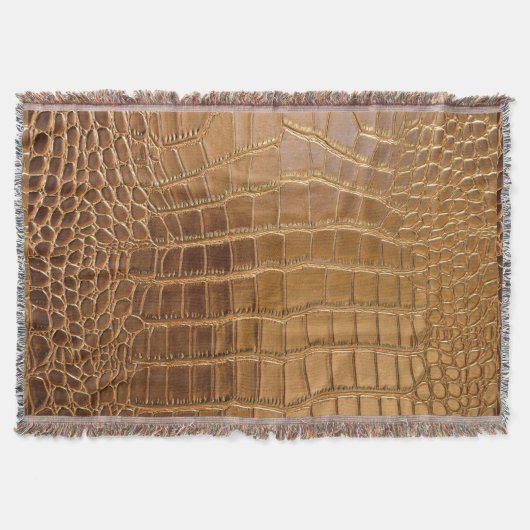 Couverture Motif de peau d'animal de cuir de crocodile de (Devant)
