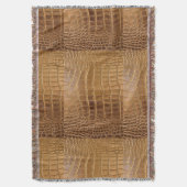 Couverture Motif de peau d'animal de cuir de crocodile de (devant Vertical)