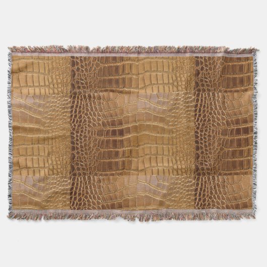 Couverture Motif de peau d'animal de cuir de crocodile de (Devant)