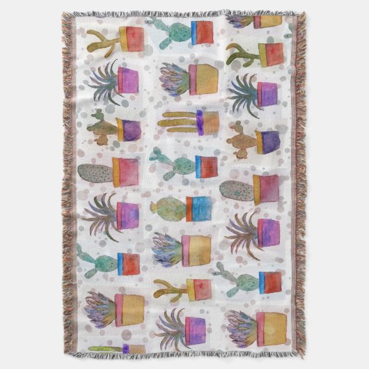 Couverture Motif de peinture à la main d'aquarelle (devant Vertical)