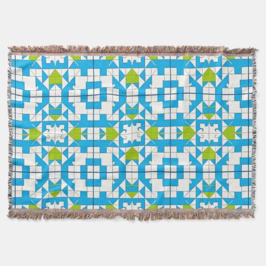 Couverture Motif de pièce de puzzle stylisé (Devant)