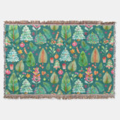 Couverture Motif de pins de Noël (Devant)