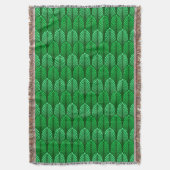 Couverture Motif de plume d'art déco, vert vert (devant Vertical)