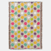 Couverture Motif de point tiré par la main de polka (devant Vertical)