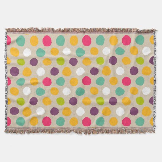 Couverture Motif de point tiré par la main de polka (Devant)