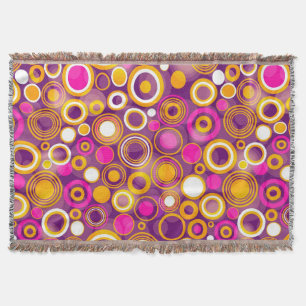 Couverture Motif de point violet de polka