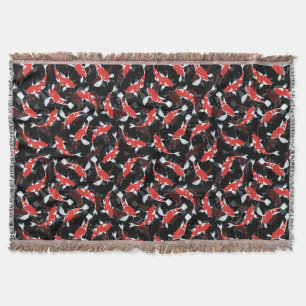Couverture Motif de poisson Red Koi