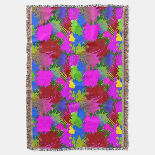 Couverture Motif de projection de peinture 3 (devant Vertical)