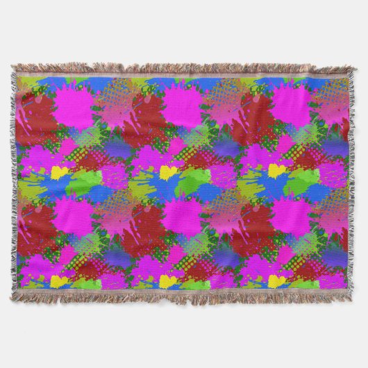 Couverture Motif de projection de peinture 3 (Devant)