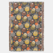 Couverture Motif de rayure de point de polka (devant Vertical)