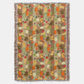 Couverture Motif de récolte d'automne de courge de la Turquie (devant Vertical)