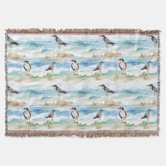 Couverture Motif de rivage du Bécasseau côtier (4) (Devant)