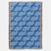 Couverture Motif de rubans bleus (devant Vertical)