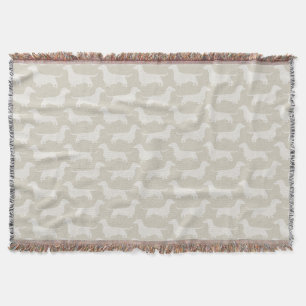 Couverture Motif de silhouette de teckels