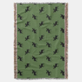 Couverture Motif de silhouettes d'orignaux | Vert pays sauvag (devant Vertical)
