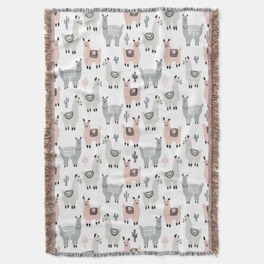 Couverture Motif de sourire de lamas (devant Vertical)