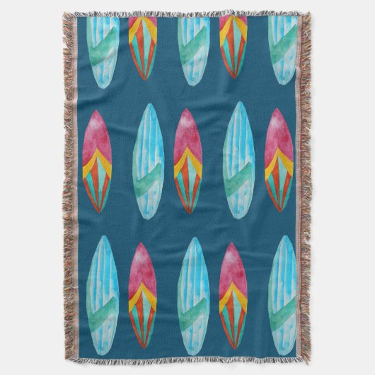 Couverture Motif de surf aquarelle (devant Vertical)