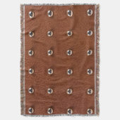 Couverture motif de texture cuir (devant Vertical)