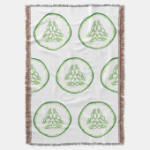 Couverture Motif de tranches de concombre (devant Vertical)